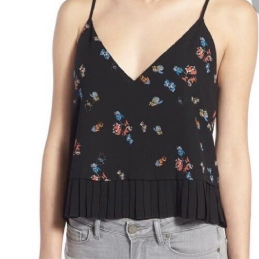 Rebecca Minkoff Black Floral Camisole